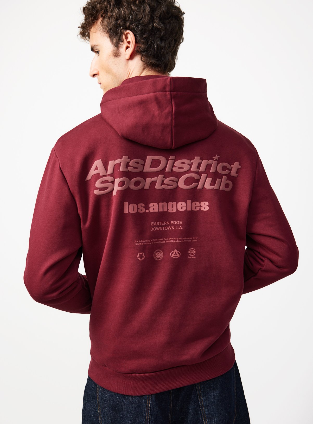 Red Arts District Graphic Hoodie  L - Image 6 thumbnail